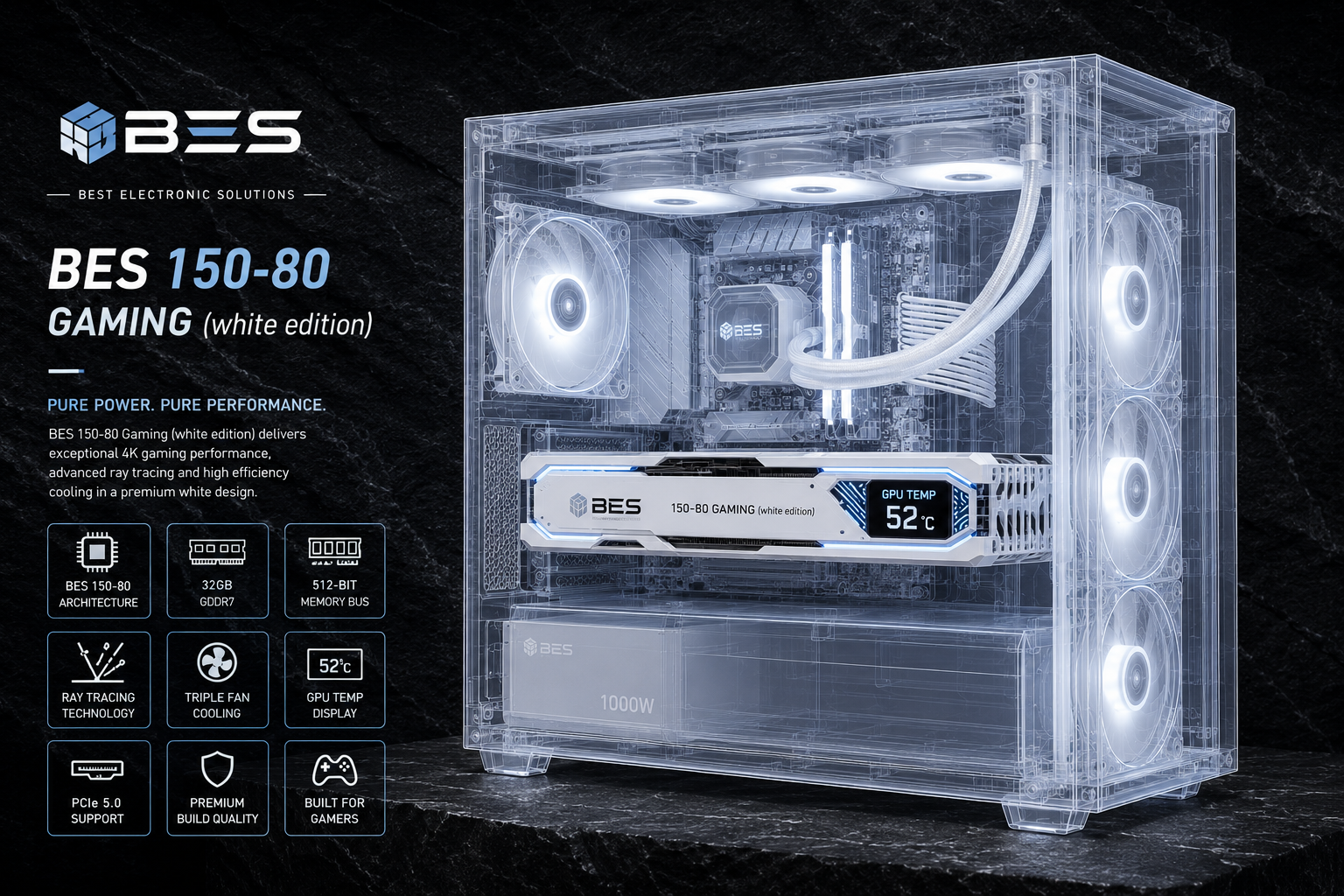 BES 150-80 Gaming (white edition) - Image 2