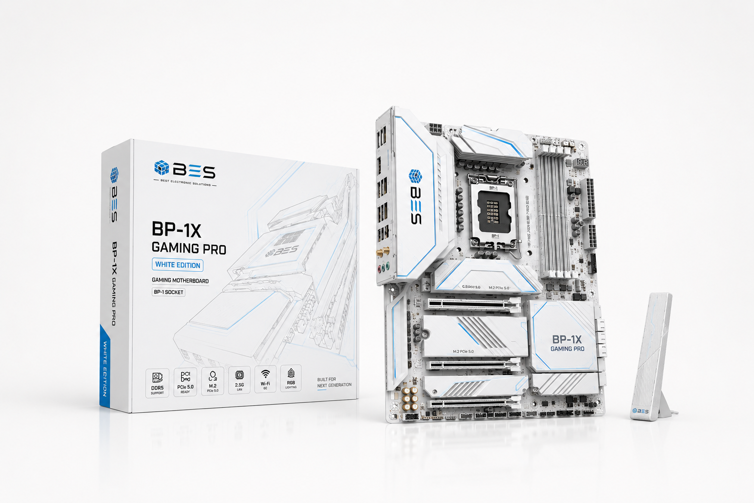 Motherboard BES BP-1X Gaming PRO (White Edition)