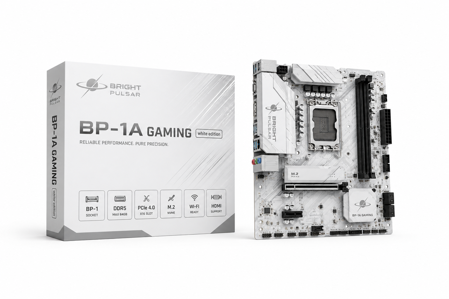Motherboard Bright Pulsar BP-1A Gaming (white edition)